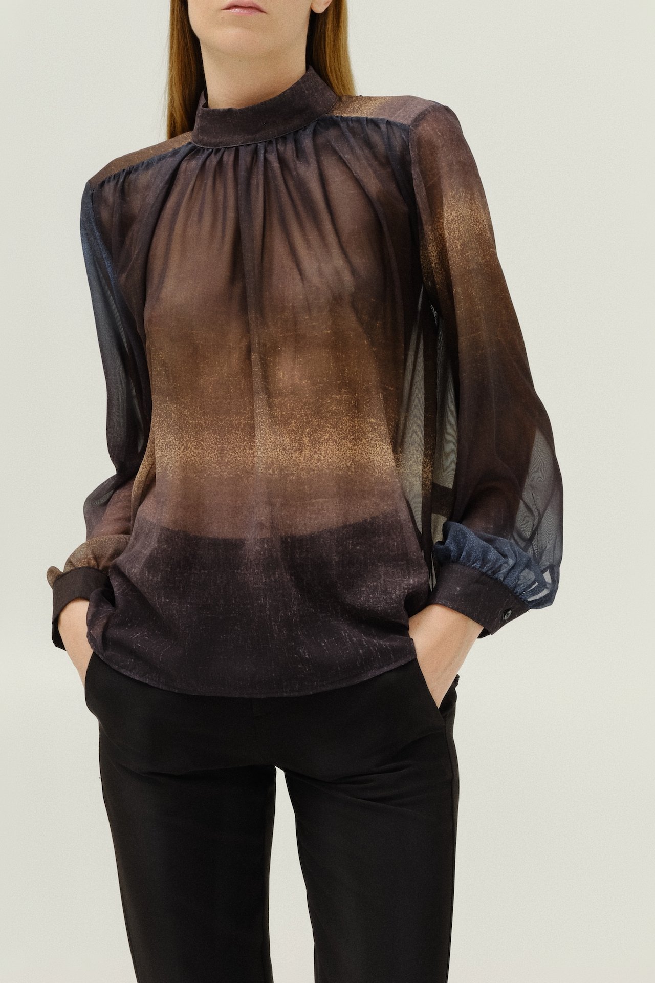 Shaded Chiffon Blouse